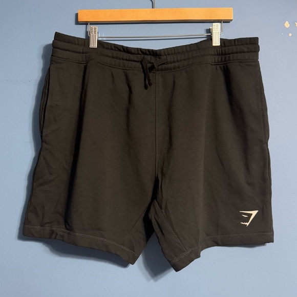 Gymshark Crest 7” Shorts Black Style GMSH5015 Mens Size XXL - Picture 1 of 5
